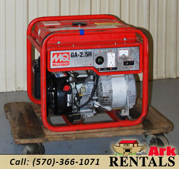 2500 Watts – Generator for rent.