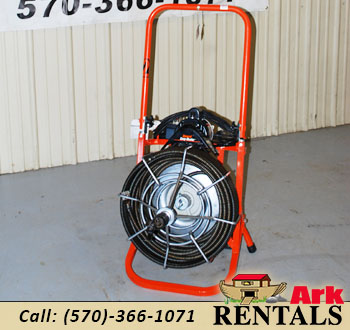 100 Foot Electric Sewer Snake for rent.