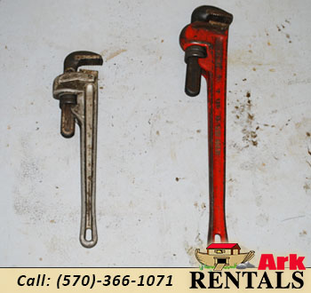 18 Inch to 24 Inch Pipe Wrenches for rent.
