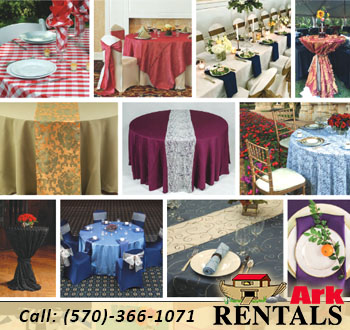 Party Linens for rent.