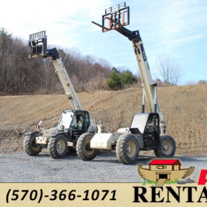 Telehandler forklift rental with 42-foot reach