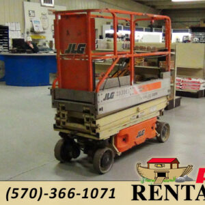 19 Foot Scissor Lift rental for roofing work
