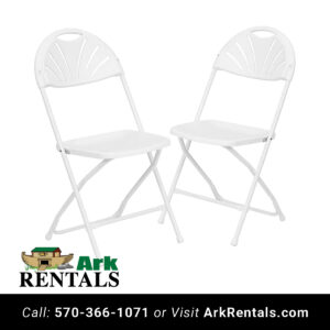 White Non-Padded Chair rental in Berks County NEPA