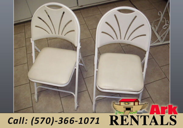 White Padded Chair rental in Lebanon County NEPA