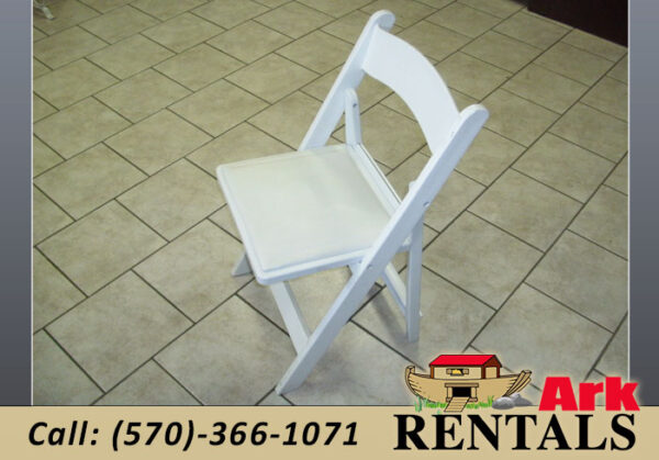 White Resin Chair rental in Dauphin County NEPA