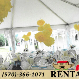 30 x 45 Frame Tent rental in Carbon County NEPA