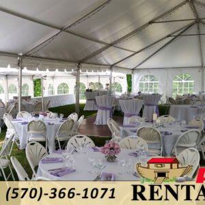 30 x 30 Frame Tent rental in Luzerne County NEPA